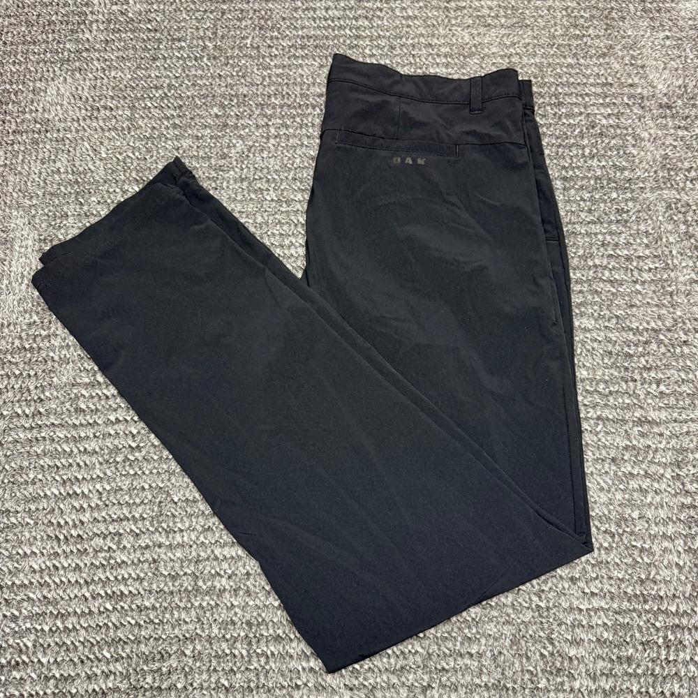 Oakley Mens Pants 36x33 Black Regular Fit Athletic Outdoor Performance